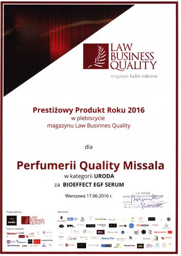 Prestiżowy Produkt Roku 2016 Law Business Quality_z podpisem
